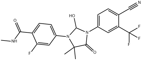 Benzamide, 4-[3-[4-cyano-3-(trifluoromethyl)phenyl]-2-hydroxy-5,5-dimethyl-4-oxo-1-imidazolidinyl]-2-fluoro-N-methyl-|恩杂鲁胺杂质02