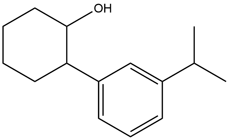 2-[3-(1-Methylethyl)phenyl]cyclohexanol Structure