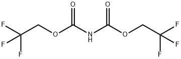 2,2,2-trifluoroethyl N-[(2,2,2-trifluoroethoxy)carbonyl]carbamate 结构式