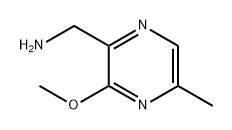 2-Pyrazinemethanamine, 3-methoxy-5-methyl-,2031270-18-3,结构式