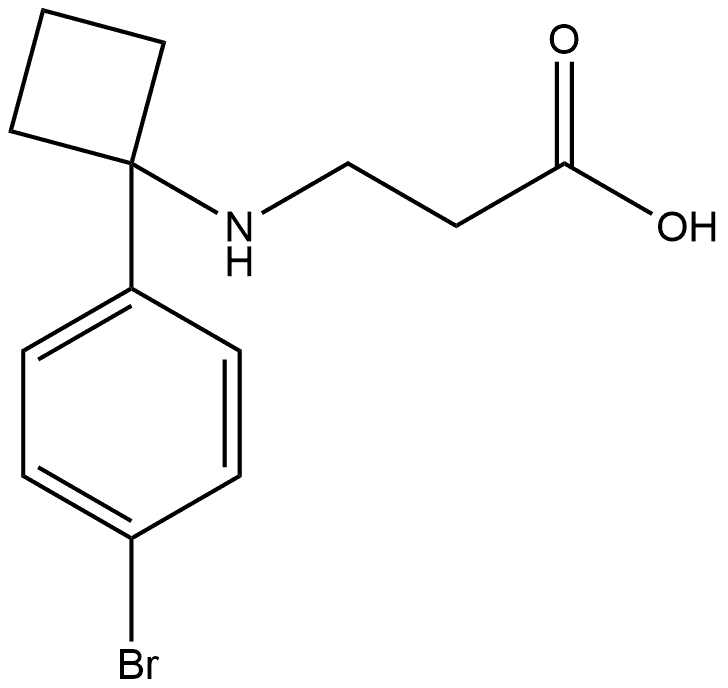 N-1-(4-Bromophenyl)cyclobutyl-β-alanine Structure