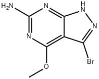 3-Bromo-4-methoxy-1H-pyrazolo[3,4-d]pyrimidin-6-amine Struktur