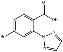 Benzoic acid, 4-bromo-2-(2H-1,2,3-triazol-2-yl)- Structure