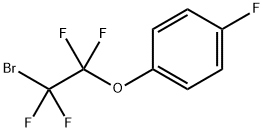 Benzene, 1-(2-bromo-1,1,2,2-tetrafluoroethoxy)-4-fluoro- 化学構造式