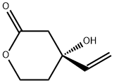 2H-Pyran-2-one, 4-ethenyltetrahydro-4-hydroxy-, (4R)- Structure