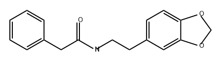 Benzeneacetamide, N-[2-(1,3-benzodioxol-5-yl)ethyl]- 结构式