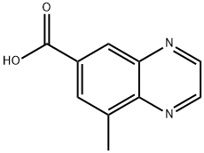 6-Quinoxalinecarboxylic acid, 8-methyl- Struktur