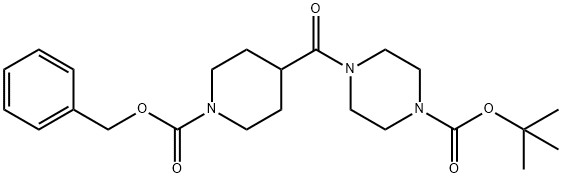 1-Piperazinecarboxylic acid, 4-[[1-[(phenylmethoxy)carbonyl]-4-piperidinyl]carbonyl]-, 1,1-dimethylethyl ester|