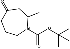 1H-Azepine-1-carboxylic acid, hexahydro-2-methyl-4-oxo-, 1,1-dimethylethyl ester,2035418-71-2,结构式