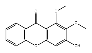 9H-Xanthen-9-one, 3-hydroxy-1,2-dimethoxy- Structure