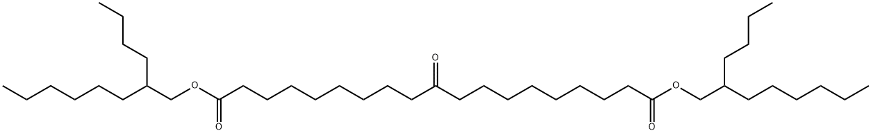 Nonadecanedioic acid, 10-oxo-, 1,19-bis(2-butyloctyl) ester Structure