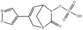 Sulfuric acid, mono[3-(4-isoxazolyl)-7-oxo-1,6-
diazabicyclo[3.2.1]oct-3-en-6-yl] ester Structure