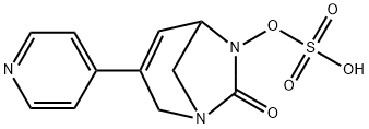 Sulfuric acid, mono[7-oxo-3-(4-pyridinyl)-1,6-
diazabicyclo[3.2.1]oct-3-en-6-yl] ester Structure