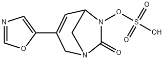 Sulfuric acid, mono[3-(5-oxazolyl)-7-oxo-1,6-
diazabicyclo[3.2.1]oct-3-en-6-yl] ester Structure