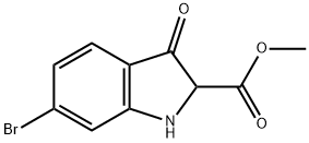 1H-Indole-2-carboxylic acid, 6-bromo-2,3-dihydro-3-oxo-, methyl ester,20367-79-7,结构式