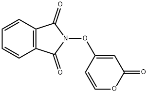 2-[(2-oxo-2H-pyran-4-yl)oxy]-1H-isoindole-1,3(2H)-dione 化学構造式