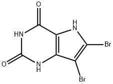 6,7-Dibromo-1H-pyrrolo[3,2-d]pyrimidine-2,4(3H,5H)-dione Structure