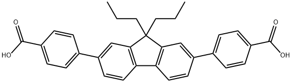 Benzoic acid, 4,4'-(9,9-dipropyl-9H-fluorene-2,7-diyl)bis-|2,7-二(4-羧基苯基)-9,9-二丁基芴