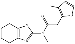 2043014-84-0 2-Thiopheneacetamide, 3-fluoro-N-methyl-N-(4,5,6,7-tetrahydro-2-benzothiazolyl)-