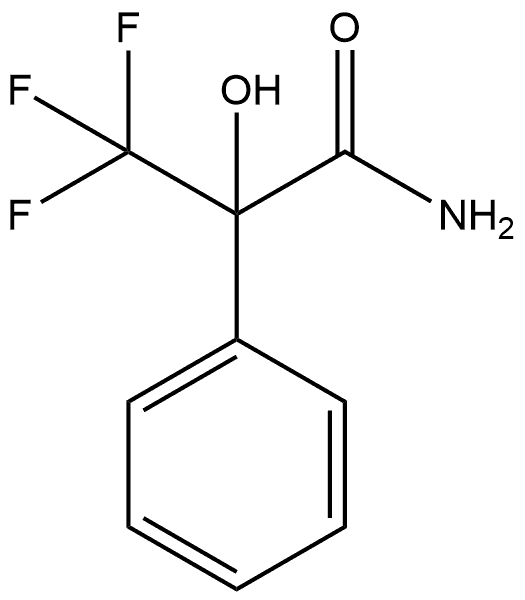 Benzeneacetamide, α-hydroxy-α-(trifluoromethyl)- 化学構造式