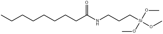 N-(3-(Trimethoxysilyl)propyl)nonanamide Structure