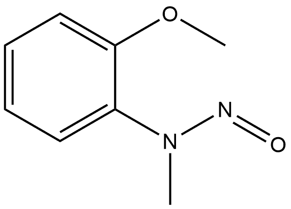 (2-甲氧基苯基)甲基亚硝胺 结构式