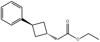 Cyclobutaneacetic acid, 3-phenyl-, ethyl ester, trans-,2045228-84-8,结构式