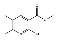 2-氯-5,6-二甲基烟酸甲酯 结构式