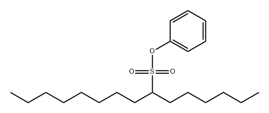 7-Pentadecanesulfonic acid phenyl ester,204707-67-5,结构式