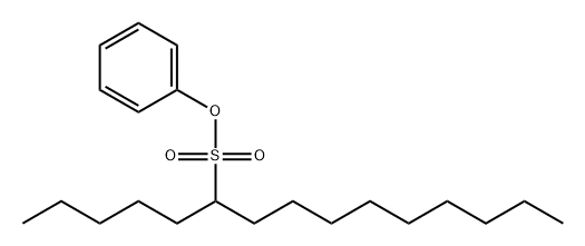 6-Pentadecanesulfonic acid phenyl ester 结构式