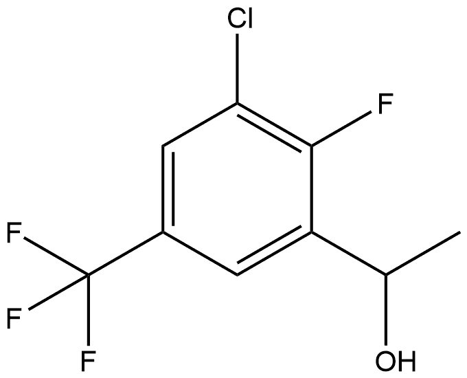 3-Chloro-2-fluoro-α-methyl-5-(trifluoromethyl)benzenemethanol 结构式