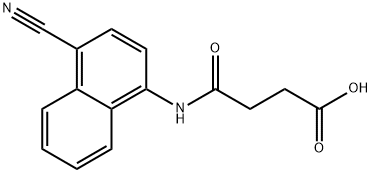 4-((4-Cyanonaphthalen-1-yl)amino)-4-oxobutanoic acid Structure