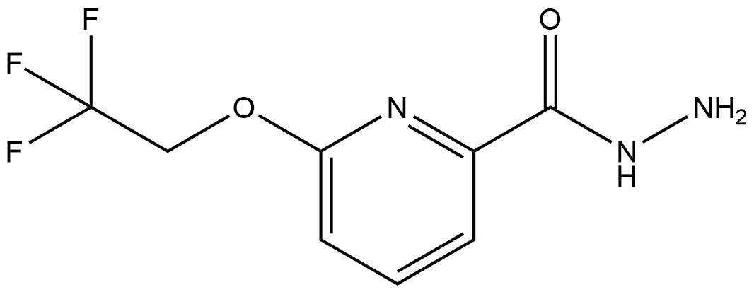 6-(2,2,2-Trifluoroethoxy)-2-pyridinecarboxylic acid hydrazide Struktur