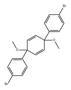 Benzene, 1,1'-(1,4-dimethoxy-2,5-cyclohexadiene-1,4-diyl)bis[4-bromo-|