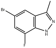 5-溴-7-氟-3-甲基-1H-吲唑,2051438-05-0,结构式