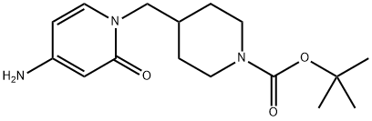 tert-butyl 4-((4-amino-2-oxopyridin-1(2H)-yl)methyl)piperidine-1-carboxylate Structure