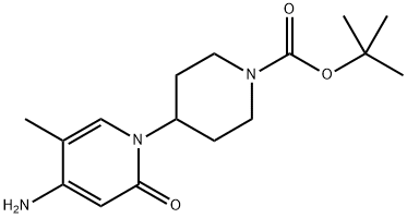tert-butyl 4-(4-amino-5-methyl-2-oxopyridin-1(2H)-yl)piperidine-1-carboxylate Structure