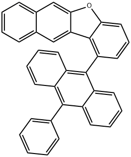 Benzo[b]naphtho[2,3-d]furan, 1-(10-phenyl-9-anthracenyl)- 化学構造式