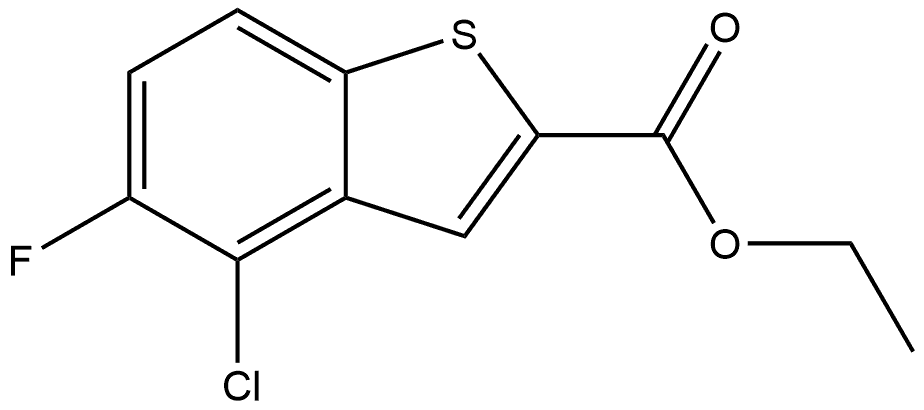 Ethyl 4-chloro-5-fluorobenzo[b]thiophene-2-carboxylate Structure