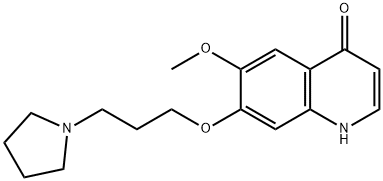 4(1H)-Quinolinone, 6-methoxy-7-[3-(1-pyrrolidinyl)propoxy]-|6-甲氧基 -7-(3-吡咯烷 -1-基)丙氧基)喹啉 -4(1H)-酮