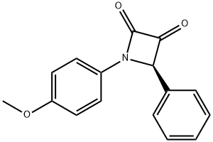 2,3-Azetidinedione, 1-(4-methoxyphenyl)-4-phenyl-, (4R)-