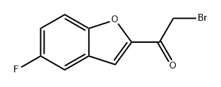 Ethanone, 2-bromo-1-(5-fluoro-2-benzofuranyl)- Structure