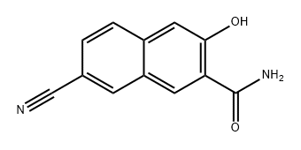 2-Naphthalenecarboxamide, 7-cyano-3-hydroxy- Structure