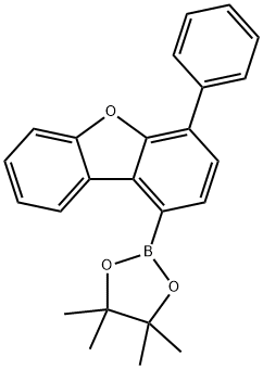 Dibenzofuran, 4-phenyl-1-(4,4,5,5-tetramethyl-1,3,2-dioxaborolan-2-yl)- Structure