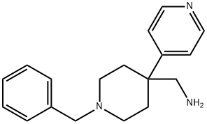 4-Piperidinemethanamine, 1-(phenylmethyl)-4-(4-pyridinyl)- Structure