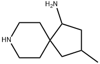 8-Azaspiro[4.5]decan-1-amine, 3-methyl-,2055840-16-7,结构式