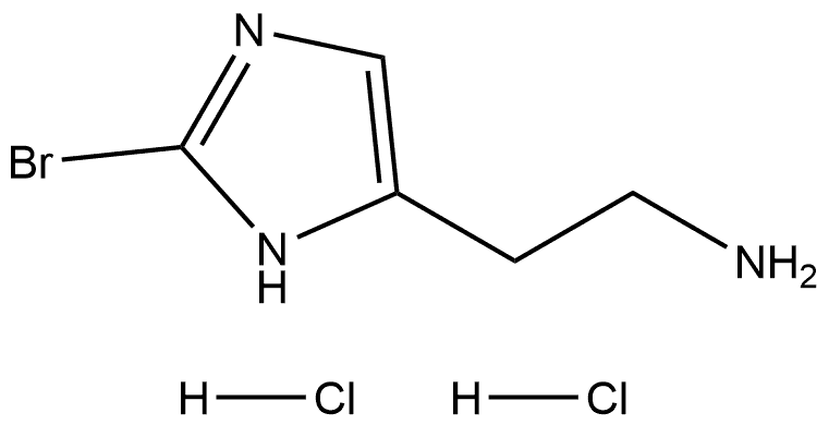 1H-Imidazole-5-ethanamine, 2-bromo-, hydrochloride (1:2) Struktur