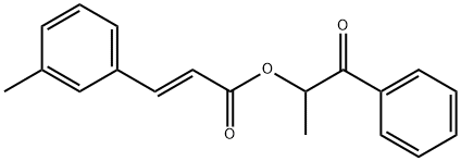 1-OXO-1-PHENYLPROPAN-2-YL (E)-3-(M-TOLYL)ACRYLATE, 2055970-33-5, 结构式