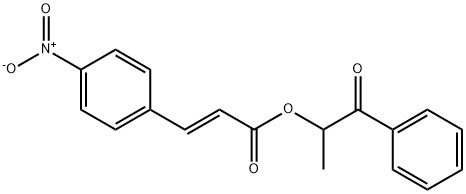 1-OXO-1-PHENYLPROPAN-2-YL (E)-3-(4-NITROPHENYL)ACRYLATE, 2055970-36-8, 结构式