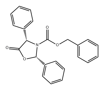 3-Oxazolidinecarboxylic acid, 5-oxo-2,4-diphenyl-, phenylmethyl ester, (2S,4S)-